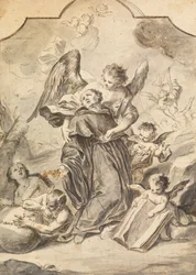 Vision eines heiligen Benediktinermönchs